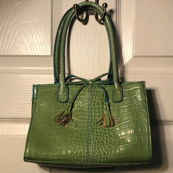 Liz Claiborne sea foam green/turquoise bag. - Picture 3 of 7